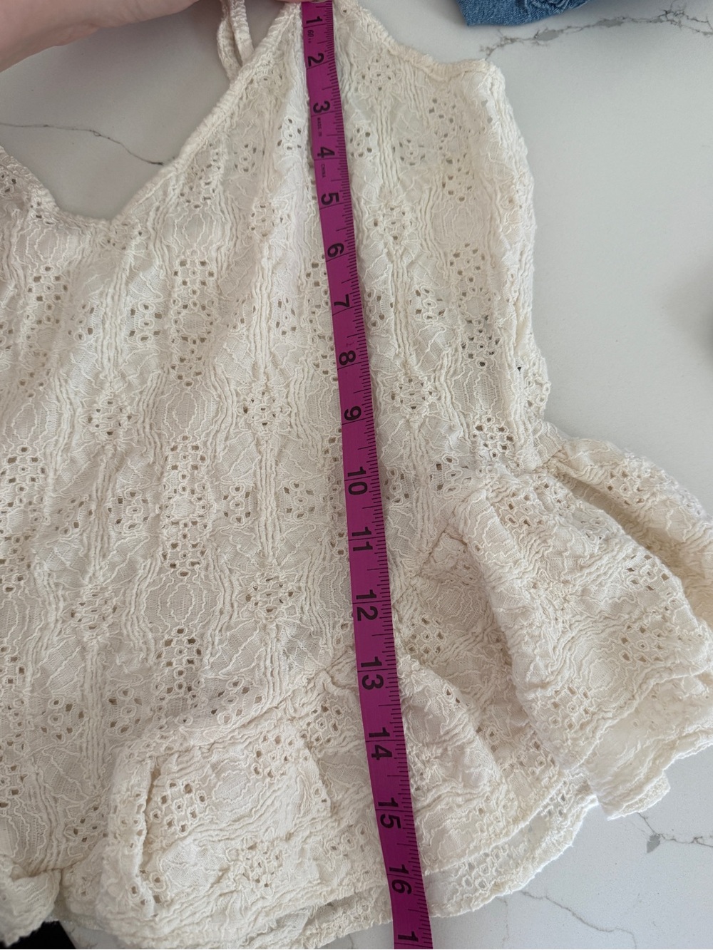 Zara Eyelet Ruffle Tank Fairy Large - Picture 11 of 12